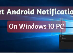 android notifications on windows 10 PC
