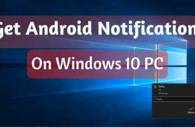 android notifications on windows 10 PC