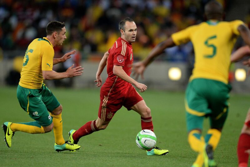 Football Match Between Spain and South Africa