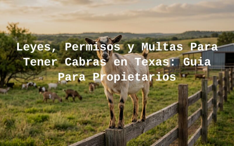 goat ownership laws in Texas